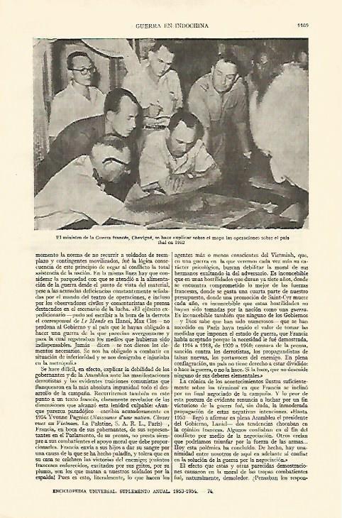 LAMINA ESPASA 22158: El ministro de guerra de Francia en 1952 en Tailandia