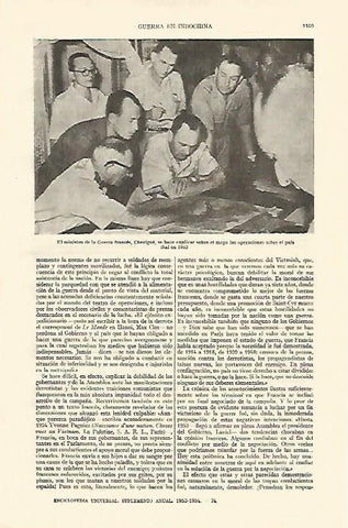LAMINA ESPASA 22158: El ministro de guerra de Francia en 1952 en Tailandia