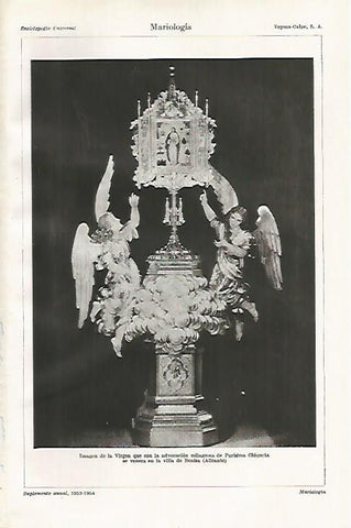LAMINA ESPASA 22165: La Purisima Chiqueta de Benisa Alicante