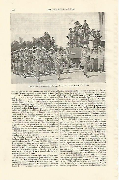 LAMINA ESPASA 22193: Desfile militar en El Cairo Egipto