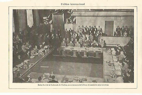 LAMINA ESPASA 22198: Sesion final de la Conferencia de Ginebra