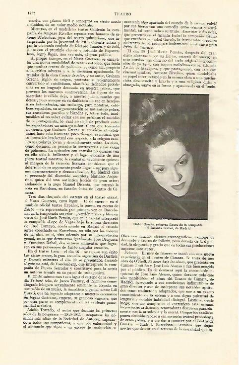 LAMINA ESPASA 22205: Isabel Garces