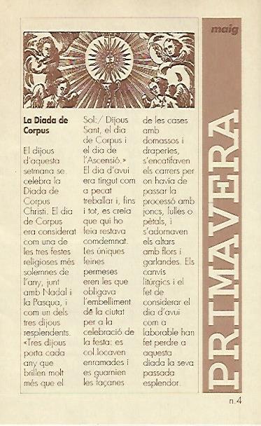 LIBRITO 7003: La Diada del Corpus. Numero 4
