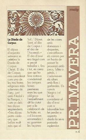 LIBRITO 7003: La Diada del Corpus. Numero 4