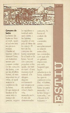 LIBRITO 7010: Cançons de batre. Numero 11