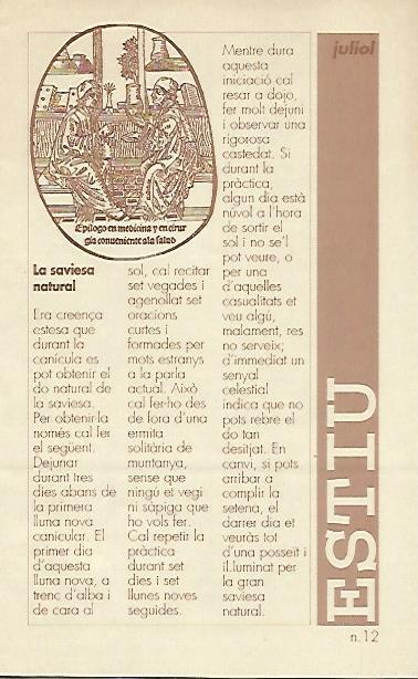 LIBRITO 7011: La saviesa natural. Numero 12