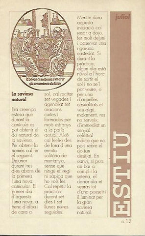 LIBRITO 7011: La saviesa natural. Numero 12
