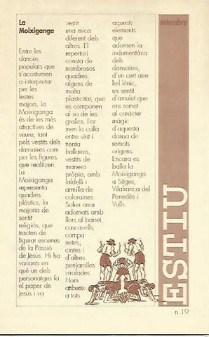 LIBRITO 7017: La Moixiganga. Numero 19