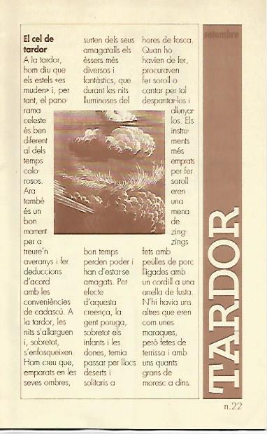 LIBRITO 7021: El cel de tardor. Numero 22