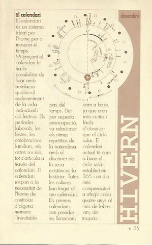 LIBRITO 7033: El calendari. Numero 35