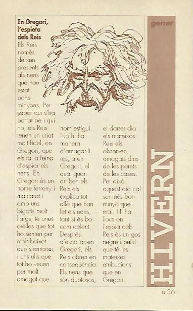 LIBRITO 7034: En Gregori l espieta dels Reis. Numero 36