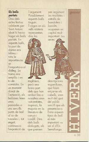 LIBRITO 7036: Els balls parlats. Numero 38