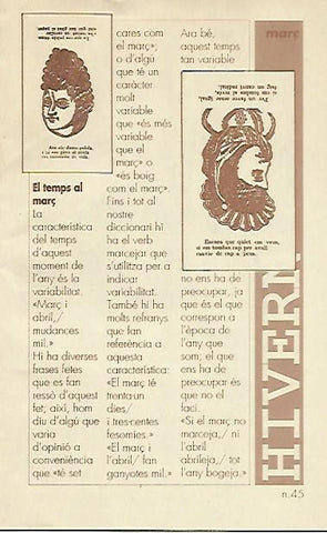 LIBRITO 7043: El temps al març. Nuemro 45
