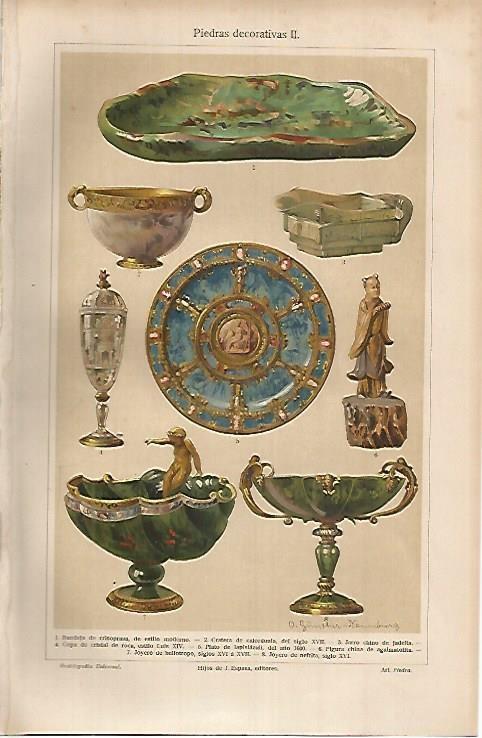 LAMINA DE ESPASA 413: Piedras decorativas II