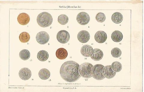 LAMINA ESPASA 602: Moneda de Serbia