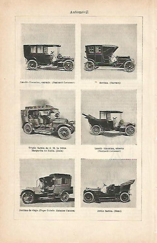 LAMINA ESPASA 7143: Tipos de automovil y berlinas