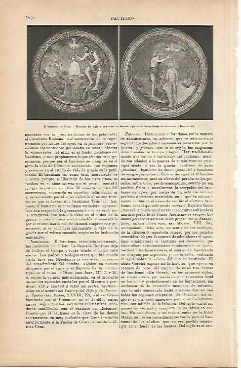 LAMINA ESPASA 9836: El bautismo de Cristo mosaicos de Ravena