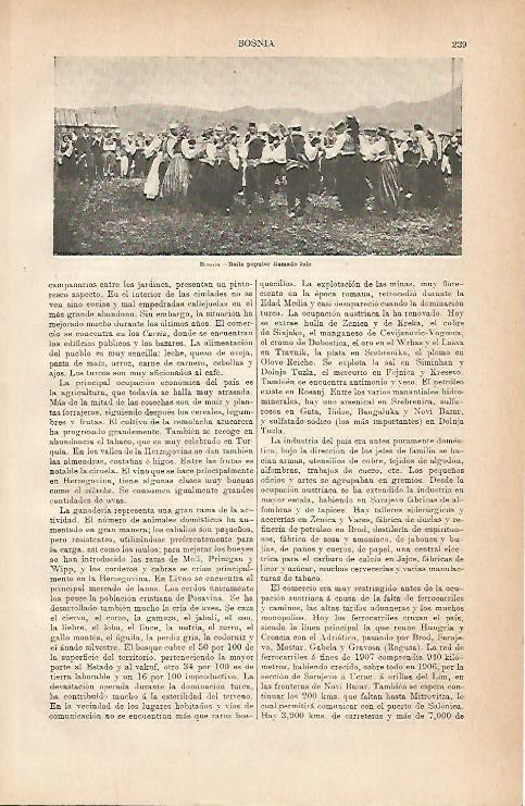 LAMINA ESPASA 11740: Baile Kolo de Bosnia
