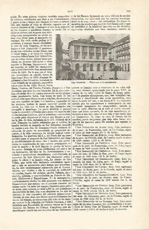 LAMINA ESPASA 14072: Ayuntamiento de San Sebastian
