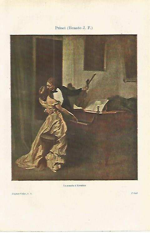 LAMINA ESPASA 16780: La sonata a Kreutzer por Prinet