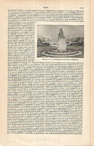 LAMINA ESPASA 17227: Monumento a Bernardino en El Havre