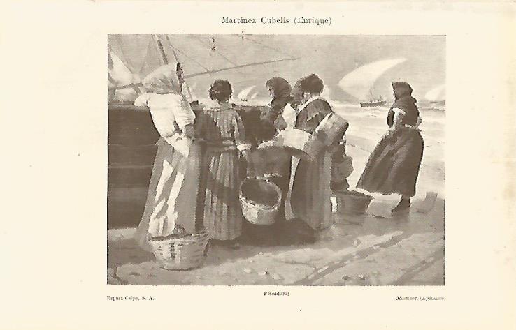 LAMINA ESPASA 17615: Pescadoras por Enrique Martinez Cubells
