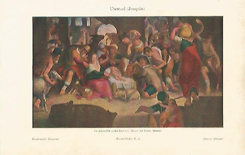 LAMINA ESPASA 4646: La Adoracion de los Pastores por J. Utewael