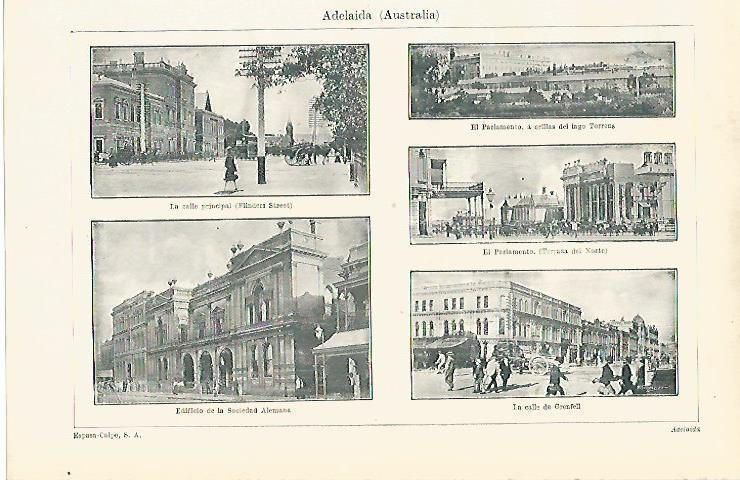 LAMINA ESPASA 8097: Vistas de Adelaida Australia