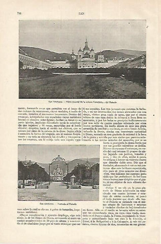 LAMINA ESPASA 18299: Palacio de La Granja