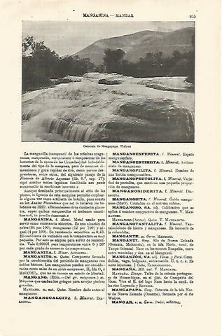 LAMINA ESPASA 18612: Catarata de Mangapapa
