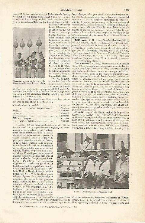 LAMINA ESPASA 14122: Guardia Real de Siam