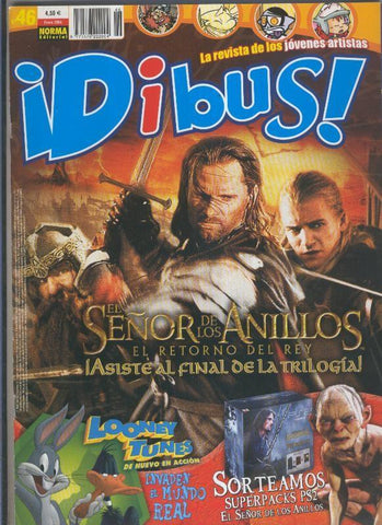Dibus revista numero 046 con poster dedicado a El señor de los anillos: el retorno del rey