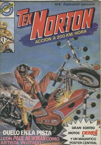 Tex Norton numero 04: falta trozo roto hoja trasera y no conserva el poster central