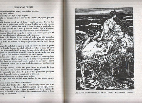 CUENTOS DE GRIMM, Ilustrados por Arthur Rackham (Quinta Edicion, Editorial Juventud 1985)