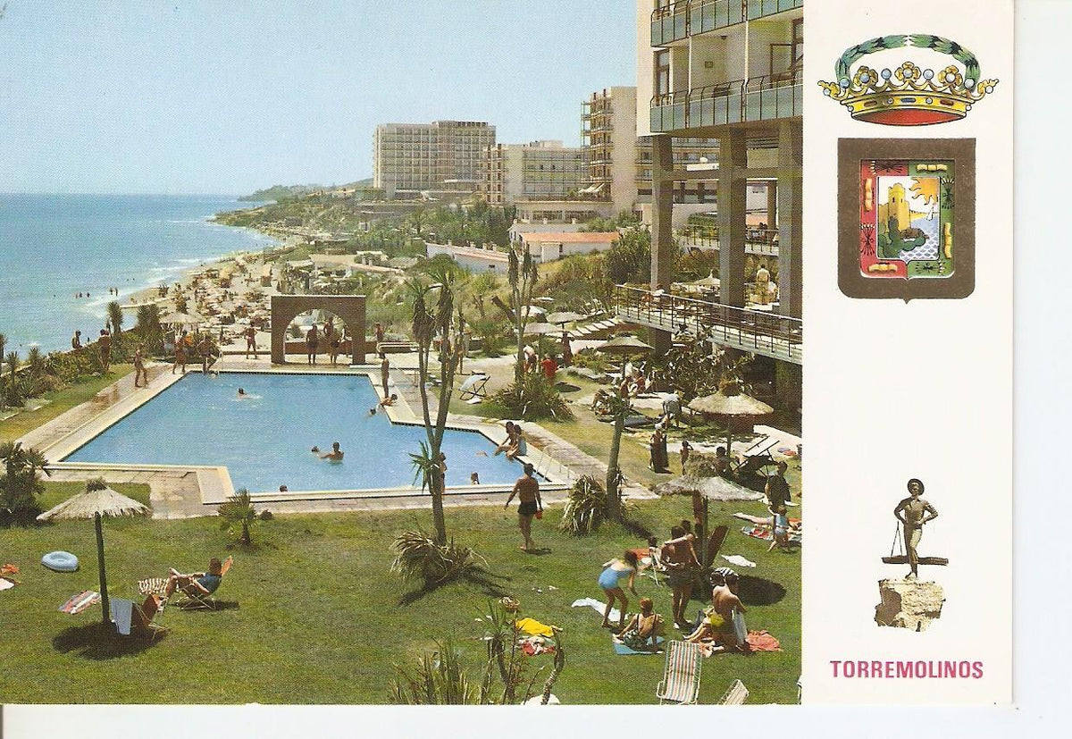 Postal 037645 : Torremolinos. Vista general. Fuente de la Salud