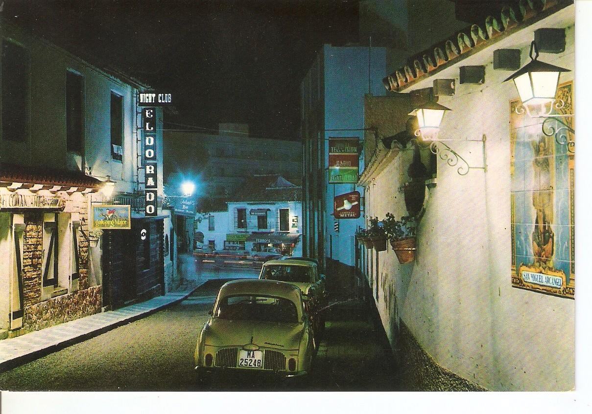 Postal 037696 : Costa del Sol - Torremolinos. Calle San Miguel de noche