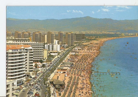 Postal 028866 : Costa del Sol - Torremolinos. Vista aerea del paseo Maritimo