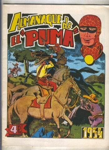 El Puma almanaque facsimil 1954: El misterio del oro (troquelado recortable paginas centrales)