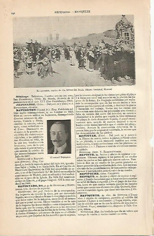 LAMINA ESPASA 1022: La procesion cuadro de Repin