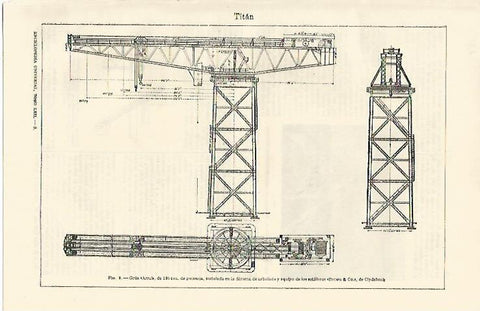 LAMINA ESPASA 1225: Grua Arrol 