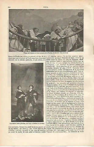 LAMINA ESPASA 2149: Frescos pintados por Goya