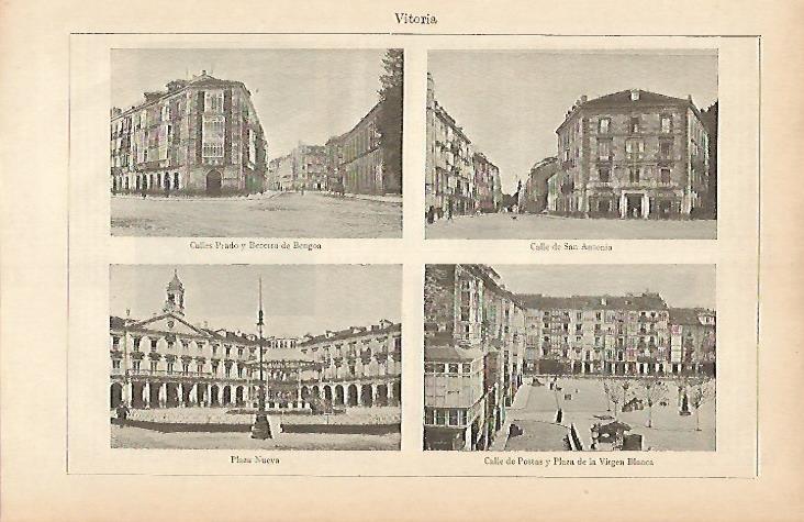 LAMINA ESPASA 4132: Calles y plazas de Vitoria