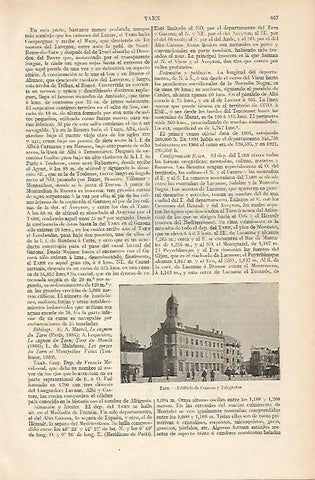 LAMINA ESPASA 6507: Edificio de Correos de Tarn Francia