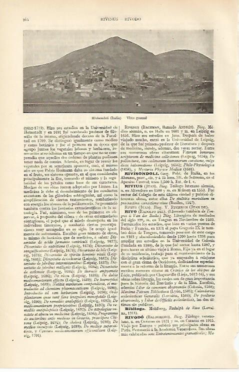 LAMINA ESPASA 6683: Vista de Rivisondoli Italia