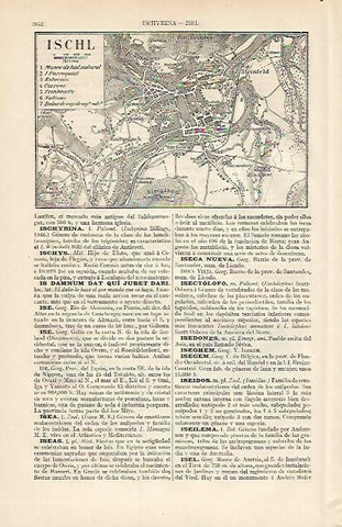 LAMINA ESPASA 7247: Plano de Ischl Austria