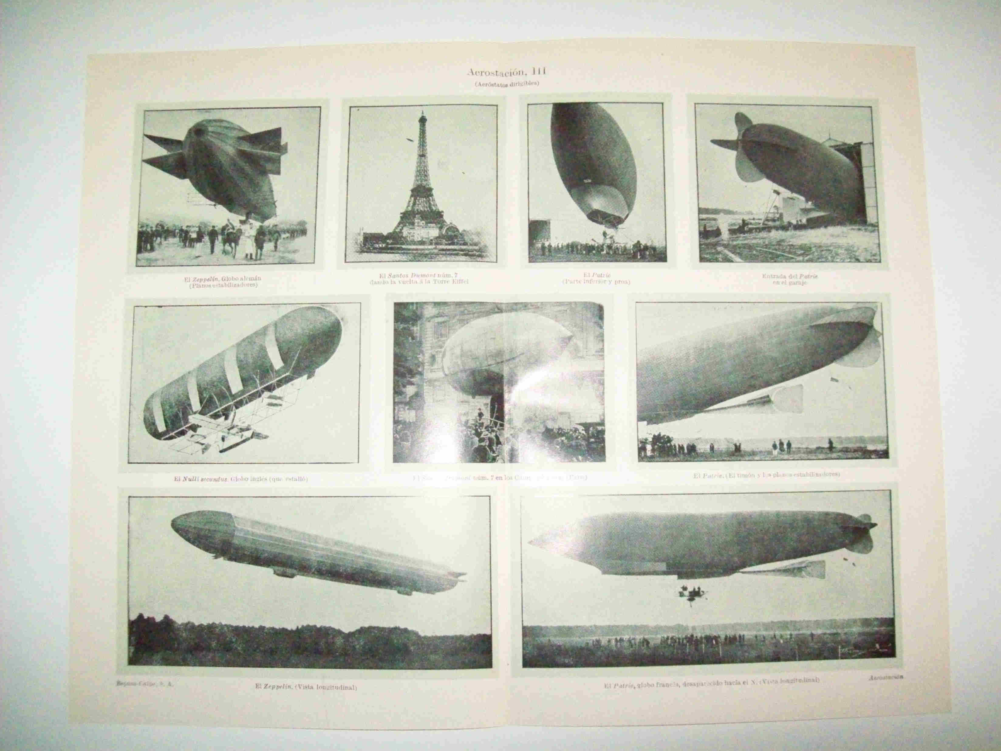 LAMINA ESPASA 12555: Aerostatos dirigibles
