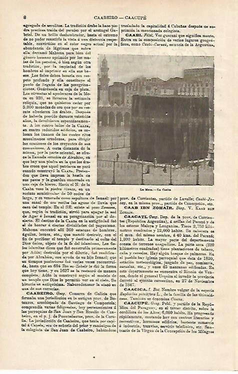 LAMINA ESPASA 14560: La Kaaba en La Meca
