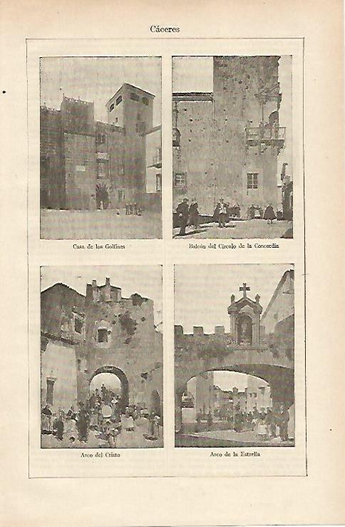 LAMINA ESPASA 14627: Edificios de Caceres