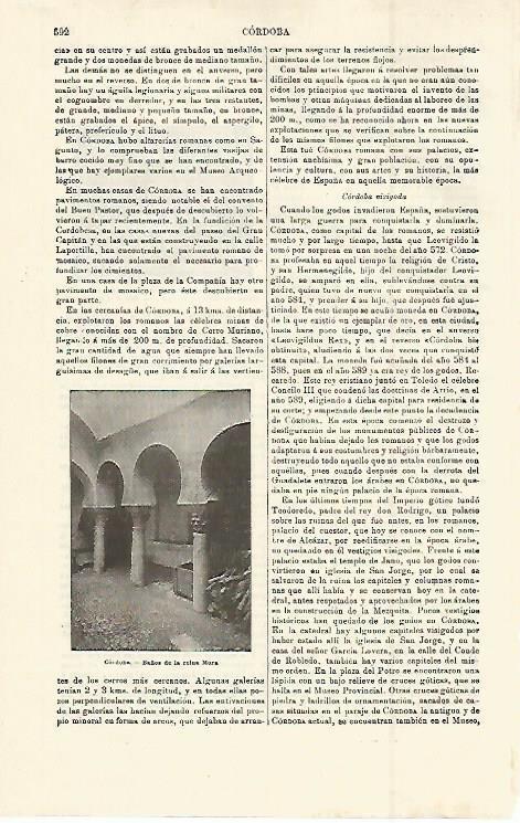 LAMINA ESPASA 14958: Baños de la reina mora en Cordoba