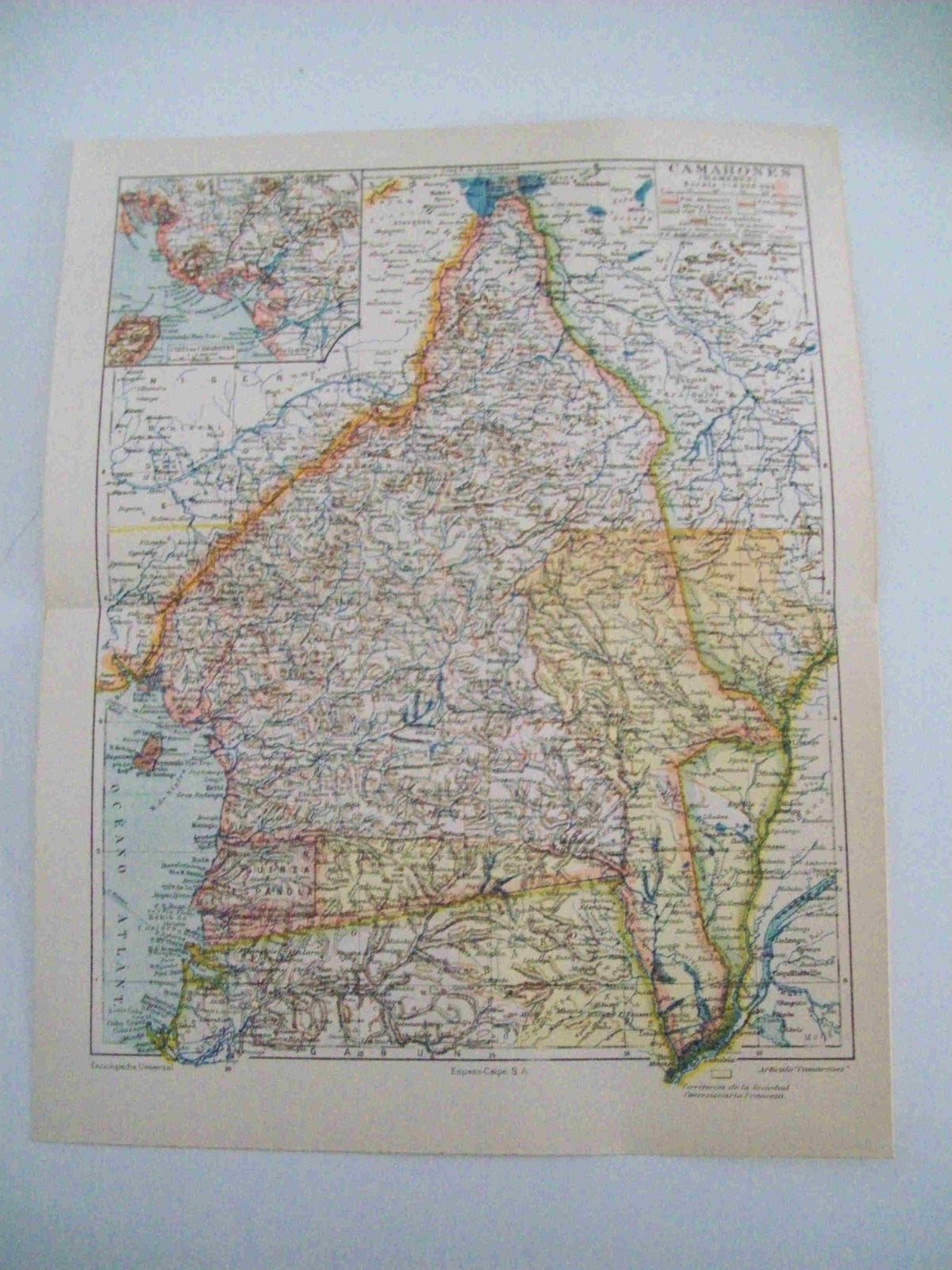 LAMINA ESPASA 14764: Mapa de Camarones